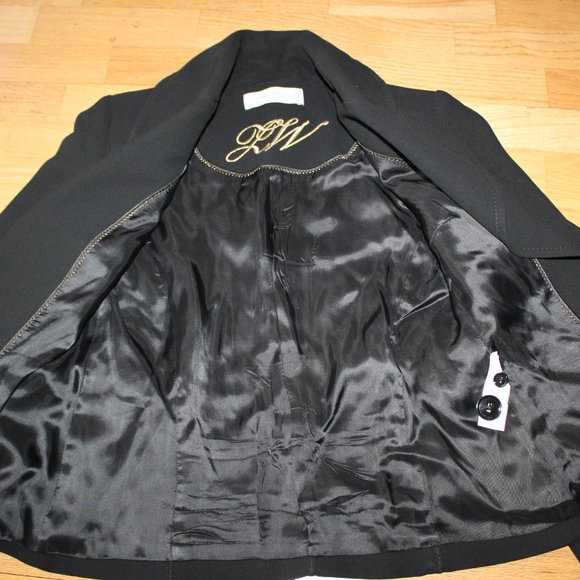 GORGEOUS ZARA BLAZER JACKET BLACK COAT LINES SIZE 6 - Picture 4 of 6